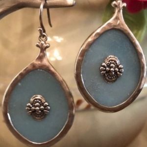 Silpada Sterling Silver & Amazonite Earrings